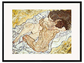 Inramat konsttryck The Embrace (Lovers II)