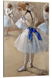 Magnettafel Tänzerin beim Binden der Schleife