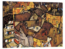 Magnettafel Die kleine Stadt V (Krumau Häuserbogen)