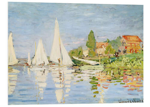 Foam board print Regatta boats in Argenteuil