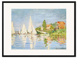Framed art print Regatta boats in Argenteuil