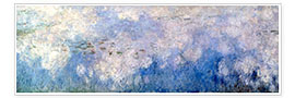 Poster  Waterlilies, panel B II. - Claude Monet