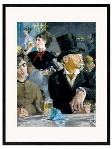 Gerahmter Kunstdruck Das Café-Concert