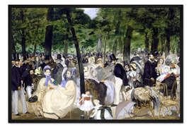 Gerahmter Kunstdruck Musik im Tuileriengarten