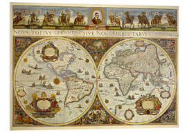 Cuadro de PVC Gran mapa del mundo 1665