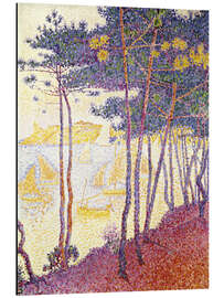 Magnettafel Pinien und Segelboote