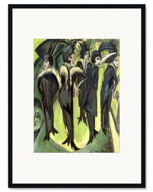 Kehystetty taidepainatus Five women on the street