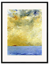 Gerahmter Kunstdruck Sonnenuntergang