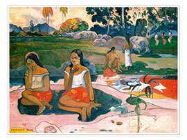 Tableau  Joie de se reposer (Nave nave moe) - Paul Gauguin