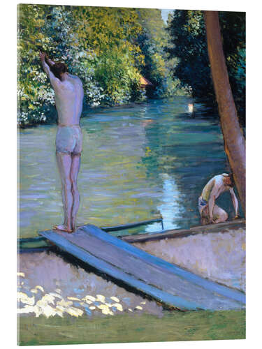 Acrylic print Bathers on the banks of the Yerres