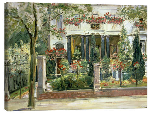 Canvas print Front garden of the Steinbart villa in Berlin, 1911