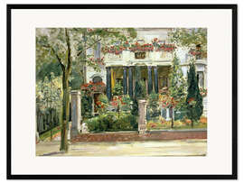 Plakat artystyczny premium w ramie Front garden of the Steinbart villa in Berlin, 1911