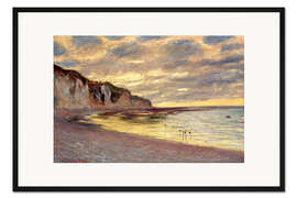 Gerahmter Kunstdruck Ebbe bei Pointe de L'Ailly