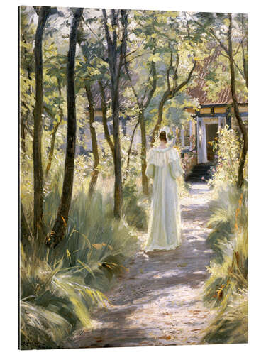 Gallery print Marie on a garden path