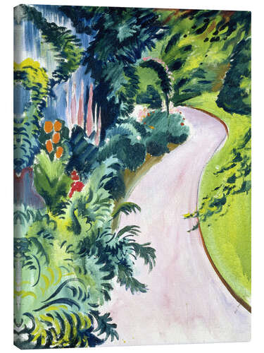 Canvas print Garden path