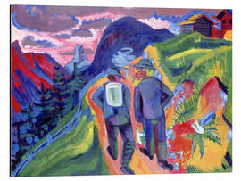 Magnettafel Alpweg nach dem Gewitter