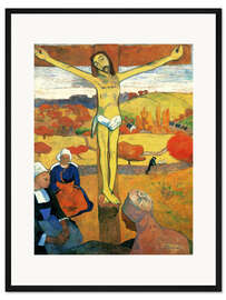 Gerahmter Kunstdruck Der gelbe Christus