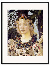 Gerahmter Kunstdruck Der Frühling, Kopf der Flora