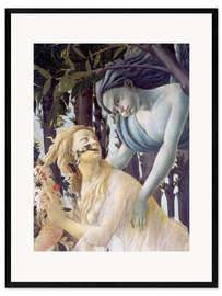 Impression artistique encadrée Le Printemps, Zéphyr et la nymphe Chloris