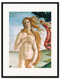 Framed art print The Birth of Venus (detail) II