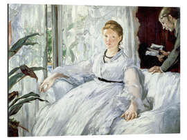 Alubild Die Lektüre (Frau Manet m. Sohn Léon Koella-Leenhoff)