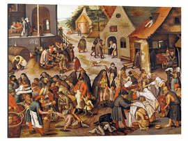 Magnettafel Die sieben Werke der Barmherzigkeit