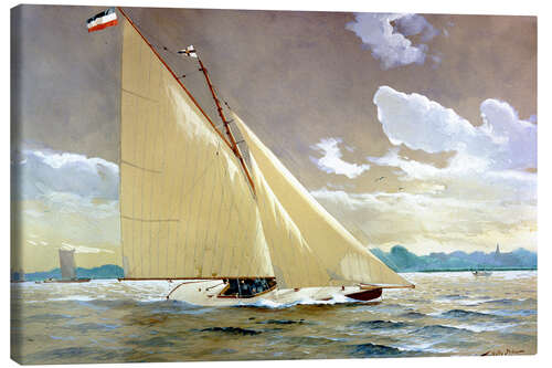 Quadro em tela The sailing boat Henny III.