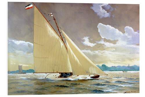 Foam board print The sailing boat Henny III.