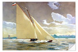 Selvklebende plakat The sailing boat Henny III.