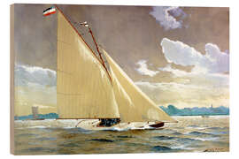 Wood print The sailing boat Henny III.