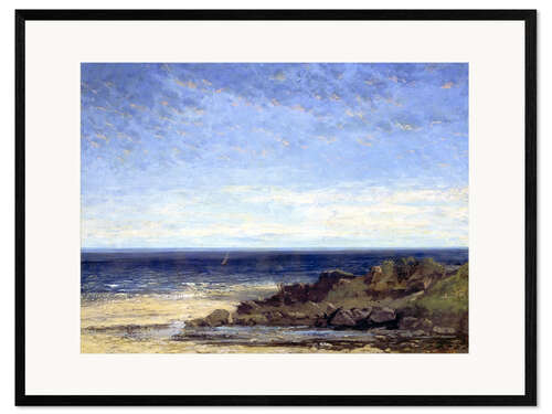 Ingelijste kunstdruk Blue sea - blue sky