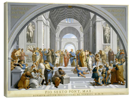 Canvas print School of Athens (after Raphael) to 1771-79