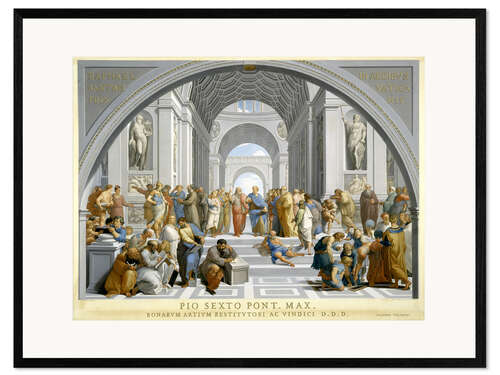 Framed art print School of Athens (after Raphael) to 1771-79