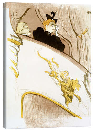 Canvas print The Loge with the golden mask