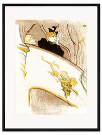 Gerahmter Kunstdruck Die Loge mit der goldenen Maske