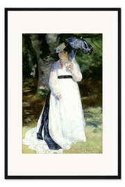 Gerahmter Kunstdruck Lise mit dem Sonnenschirm