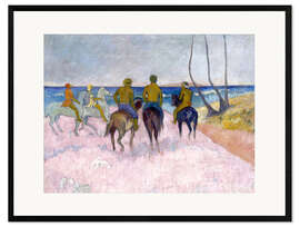 Ingelijste kunstdruk Riders on the beach (I)