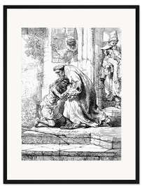 Gerahmter Kunstdruck Rückkehr des verlorenen Sohnes