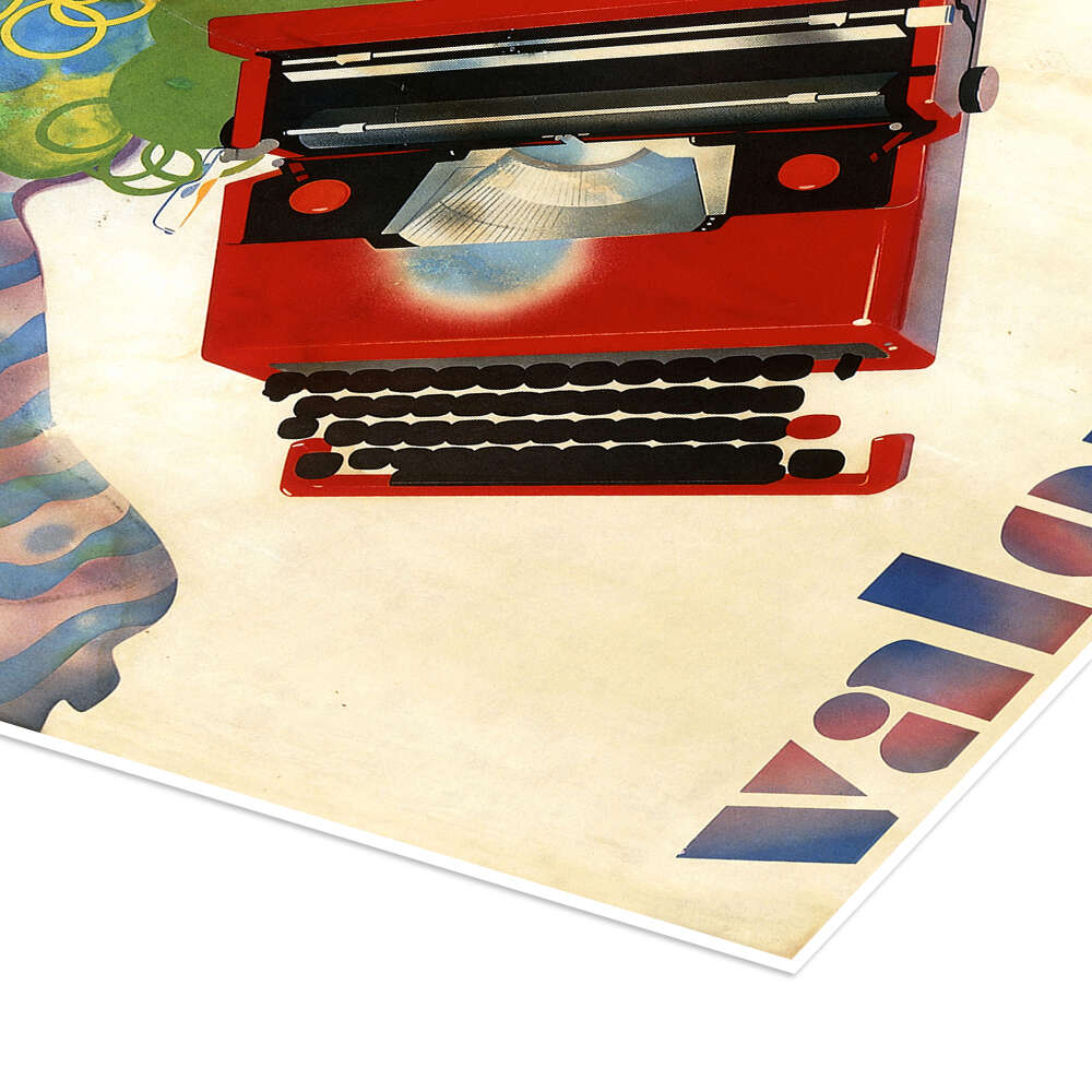Typewriter 'Valentine' by Olivetti print by ARTOTHEK | Posterlounge