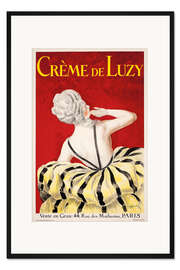 Gerahmter Kunstdruck Crème de Luzy
