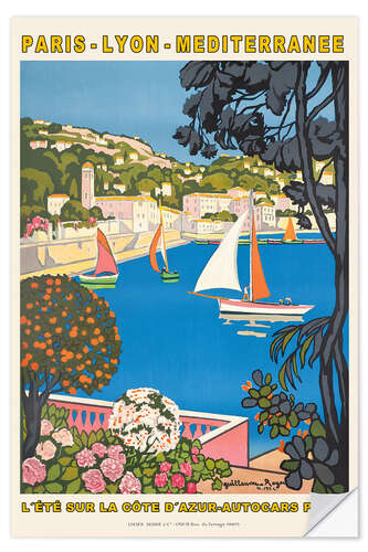 Sticker mural L'été sur la Côte d'Azur, 1926