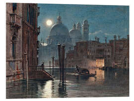 Foam board print Venice at moonlight