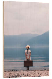 Wood print The Traveller - Joana Kruse