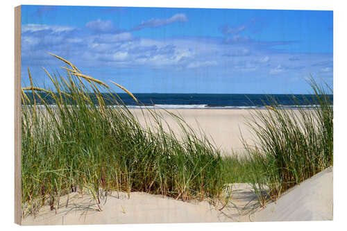 Print på træ Dune view of the sea