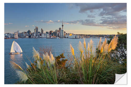 Selvklebende plakat Auckland