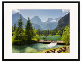 Impression artistique encadrée Paysage alpin