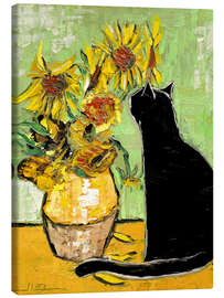 Stampa su tela  Il gatto di Van Gogh - JIEL
