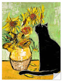 Wandsticker Die Katze von van Gogh