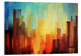 Akrylbilde Urban Sunset - DejaReve