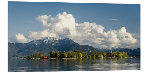 Foam board print Fraueninsel Chiemsee